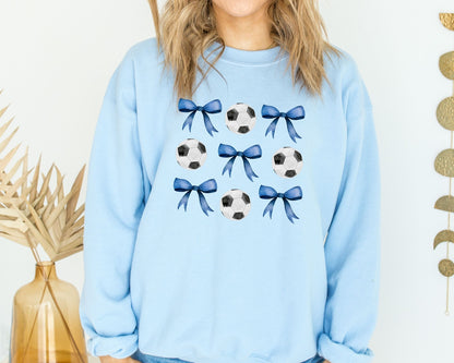 Soccer Balls and Bows Sweatshirt