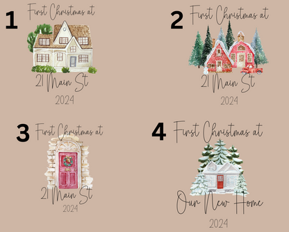 Christmas Ornaments - First Christmas at New Home La Bella Rose Boutique
