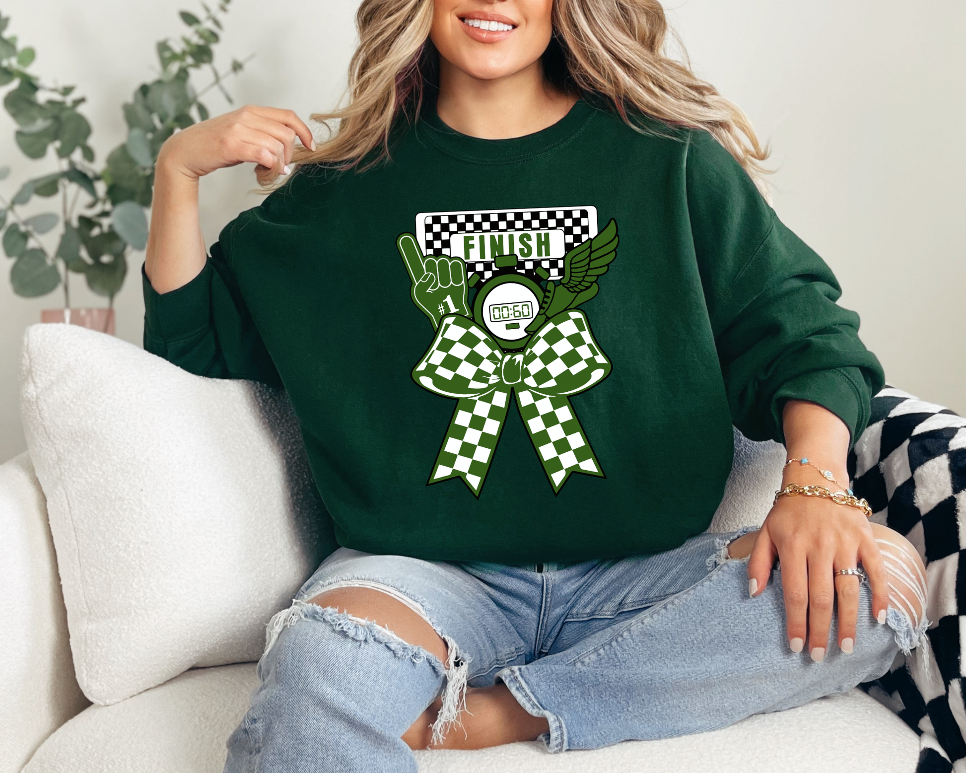 Finish Line Sweatshirts La Bella Rose Boutique