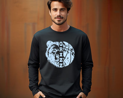 Skyline Grizz Distressed Long Sleeve Tees La Bella Rose Boutique