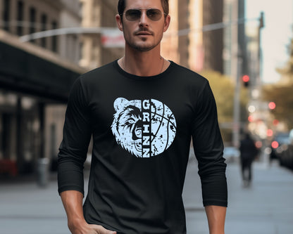 Skyline Grizz Distressed Long Sleeve Tees La Bella Rose Boutique