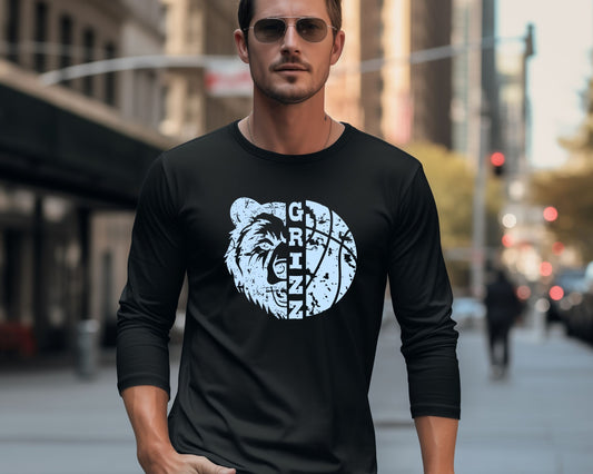 Skyline Grizz Distressed Long Sleeve Tees La Bella Rose Boutique