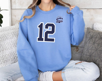 Personalized Grizz football Crew neck La Bella Rose Boutique