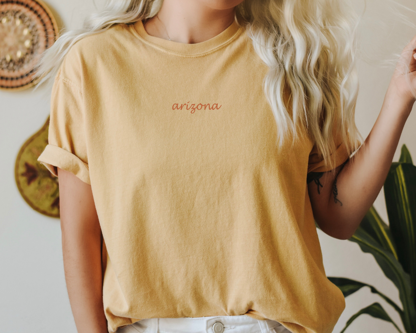 Personalized Embroidered Little State Comfort Color Tee