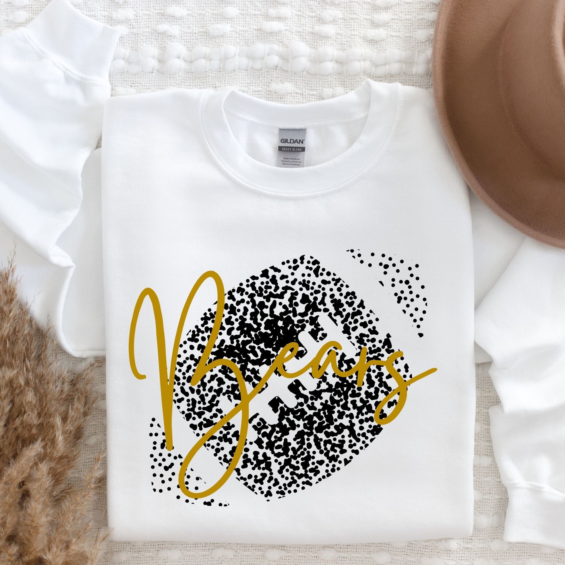 Personalized Faded Football Sweatshirts La Bella Rose Boutique