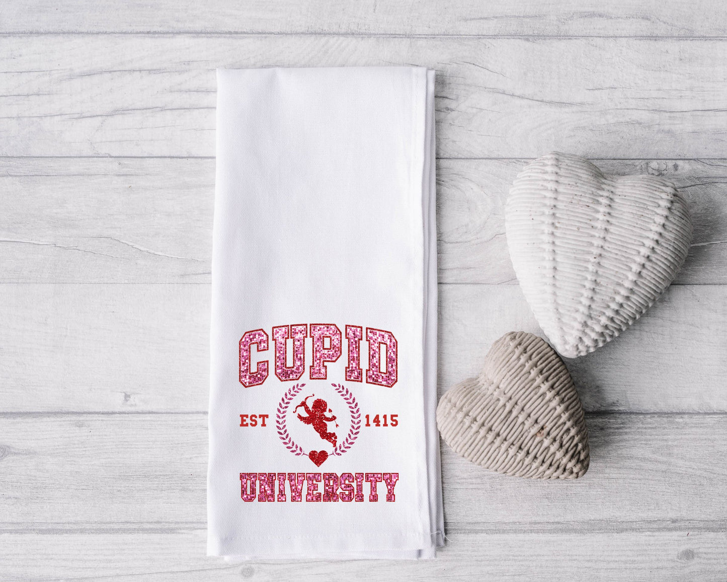 Valentines Tea kitchen Towels La Bella Rose Boutique