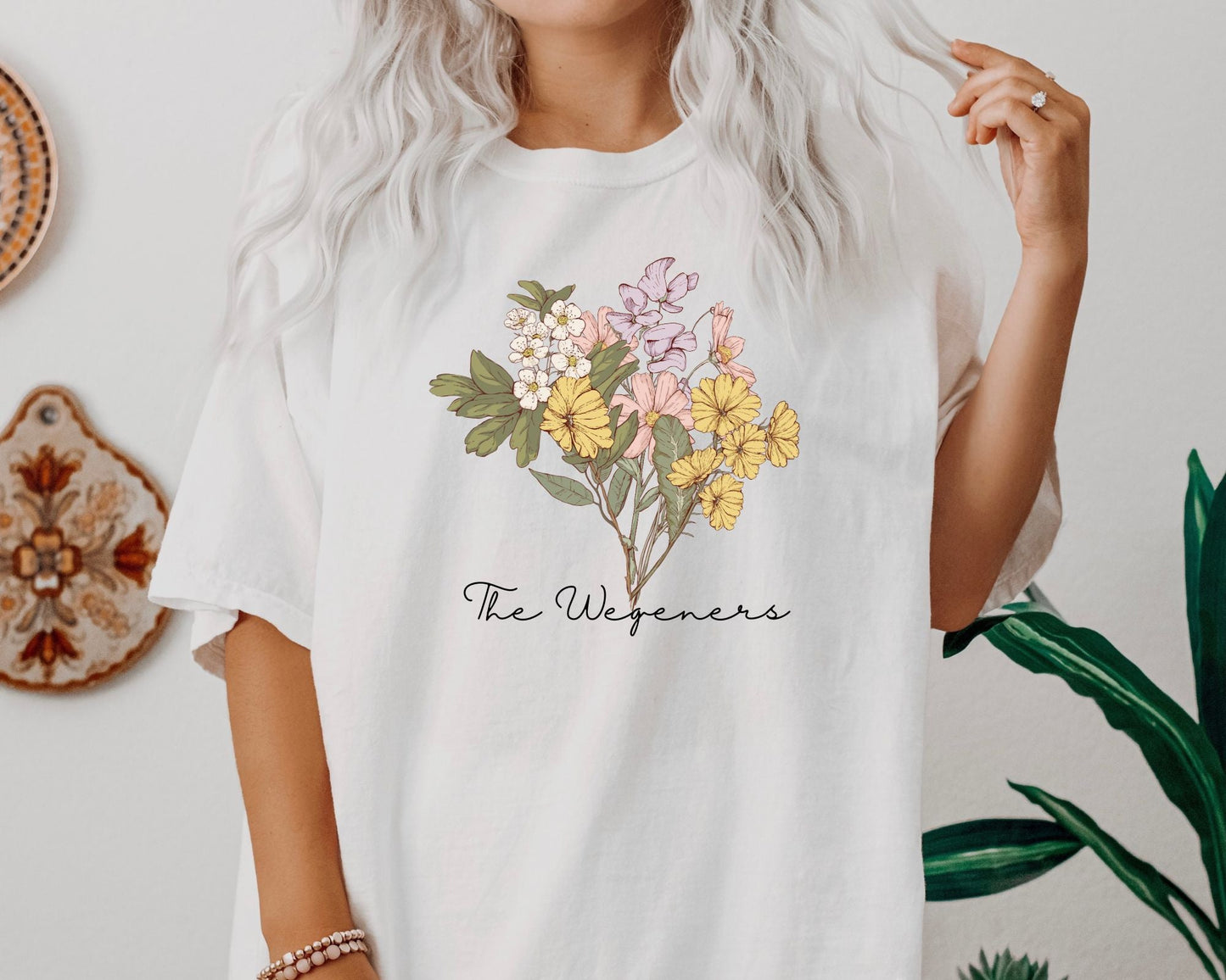 Custom Flower Bouquet Tee