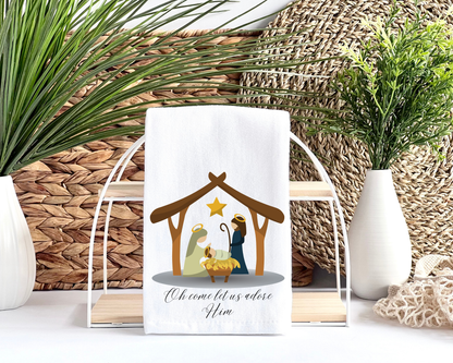 Nativity Tea Towel La Bella Rose Boutique