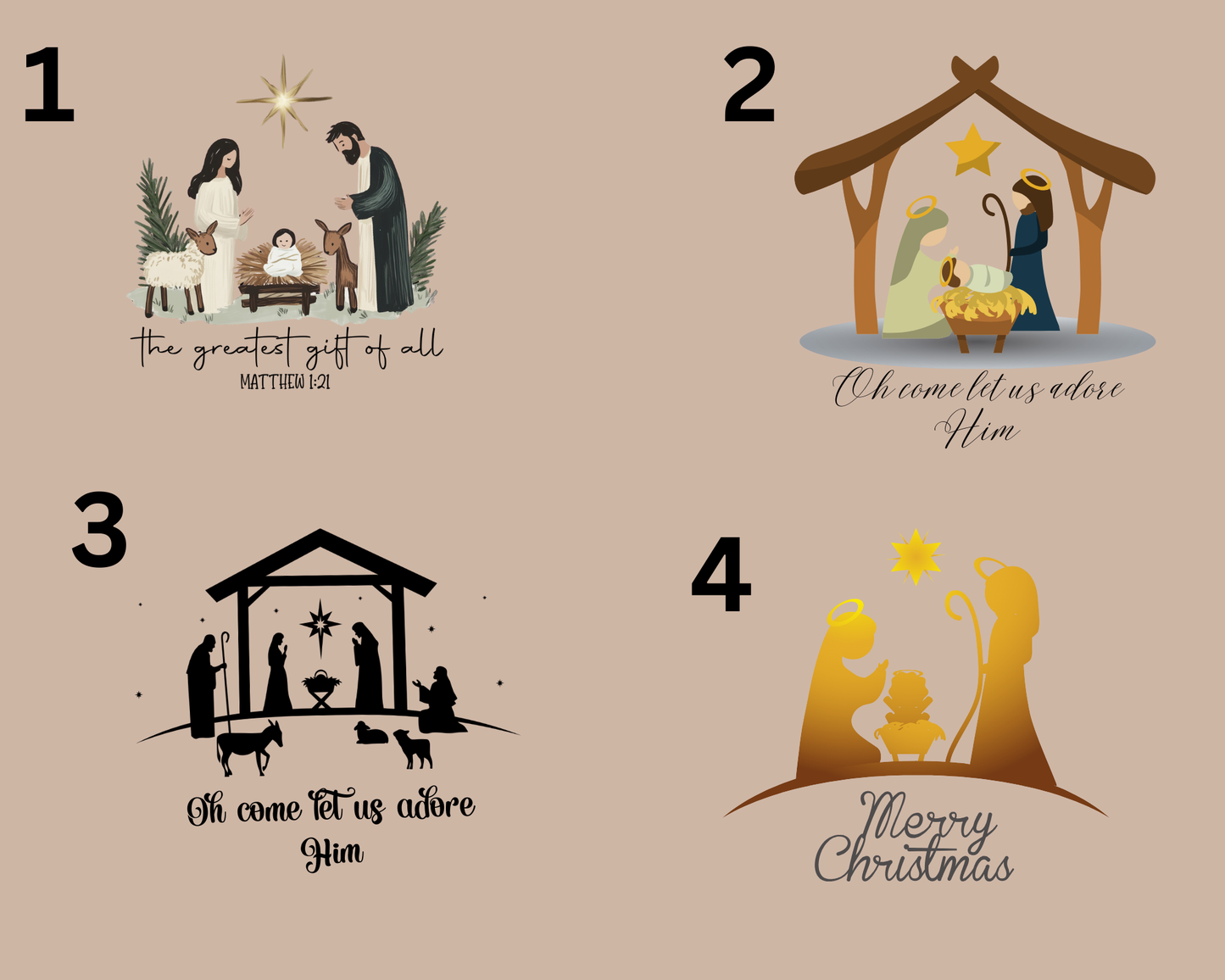 Nativity Tea Towel La Bella Rose Boutique