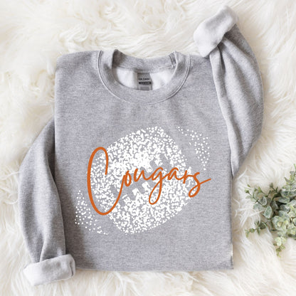 Personalized Faded Football Sweatshirts La Bella Rose Boutique
