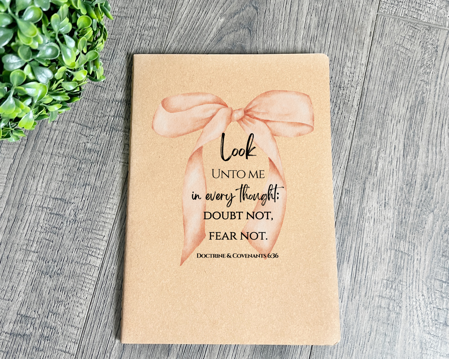 Girls Camp Journal, Look Unto Christ Notebook, 2025 LDS Youth Theme, Customized Notebook, Young Women, Girls camp gift, Gift for youth