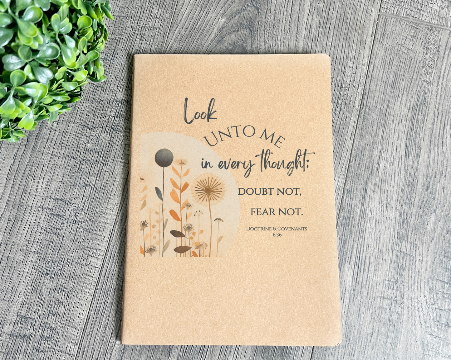 Girls Camp Journal, Look Unto Christ Notebook, 2025 LDS Youth Theme, Customized Notebook, Young Women, Girls camp gift, Gift for youth