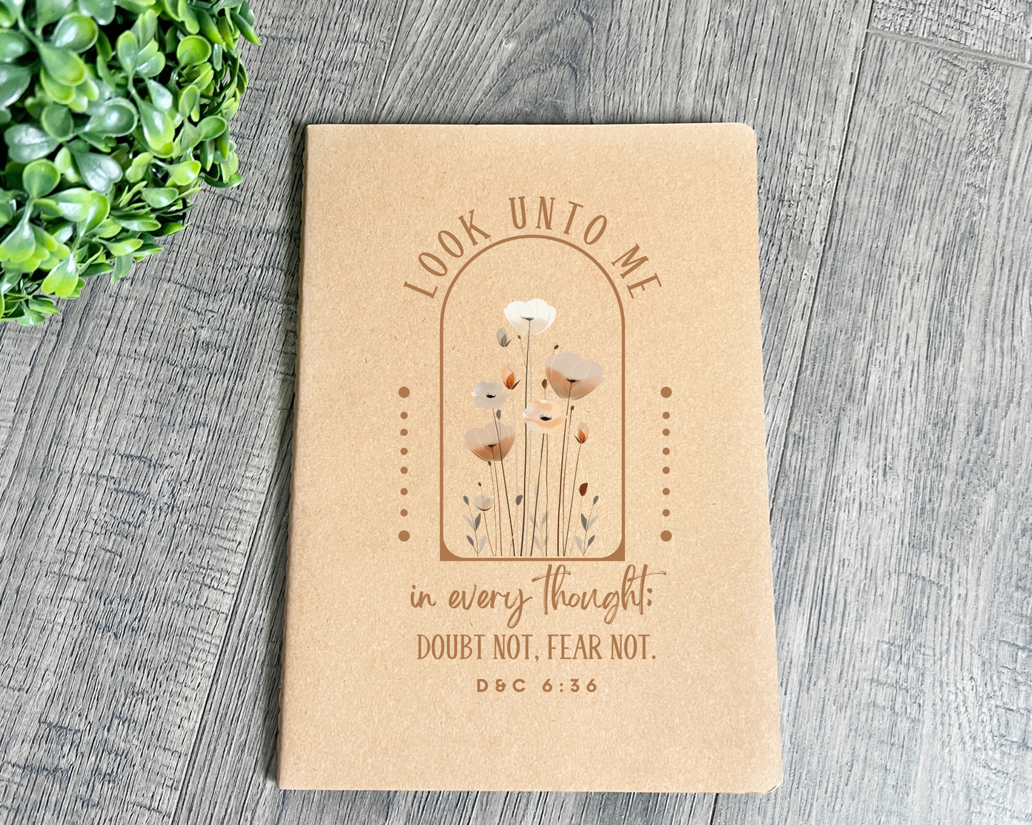 Girls Camp Journal, Look Unto Christ Notebook, 2025 LDS Youth Theme, Customized Notebook, Young Women, Girls camp gift, Gift for youth