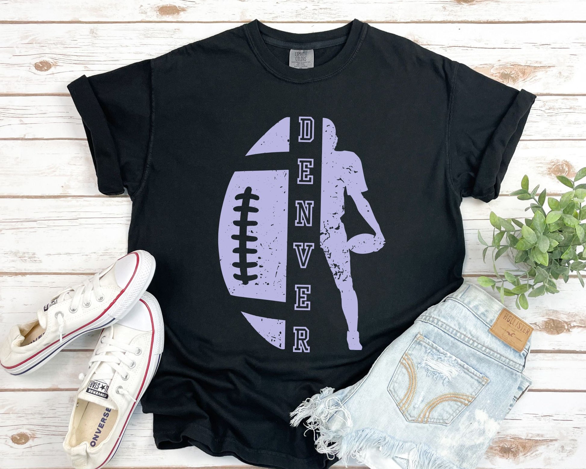 Personalized Football player Tee La Bella Rose Boutique