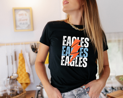 Personalized Lightning Basketball Tee