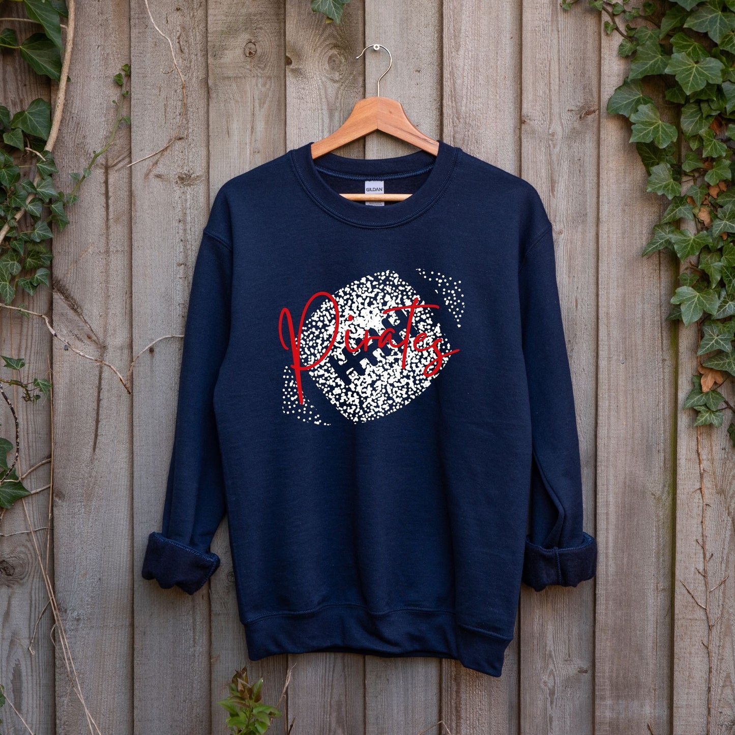 Personalized Faded Football Sweatshirts La Bella Rose Boutique