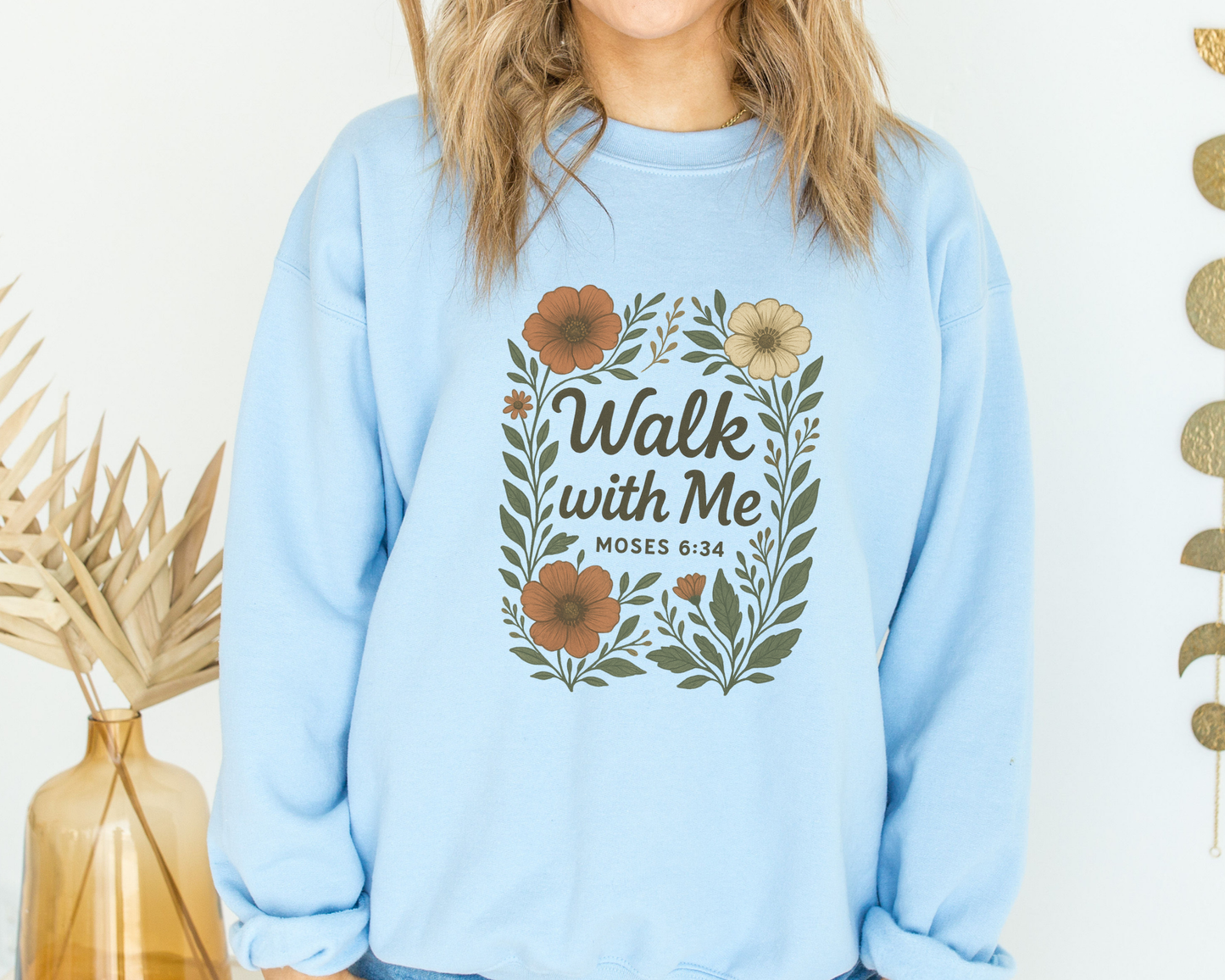 2026 Girls Camp | Walk With Me | Moses 6:34 | Sweatshirt La Bella Rose Boutique