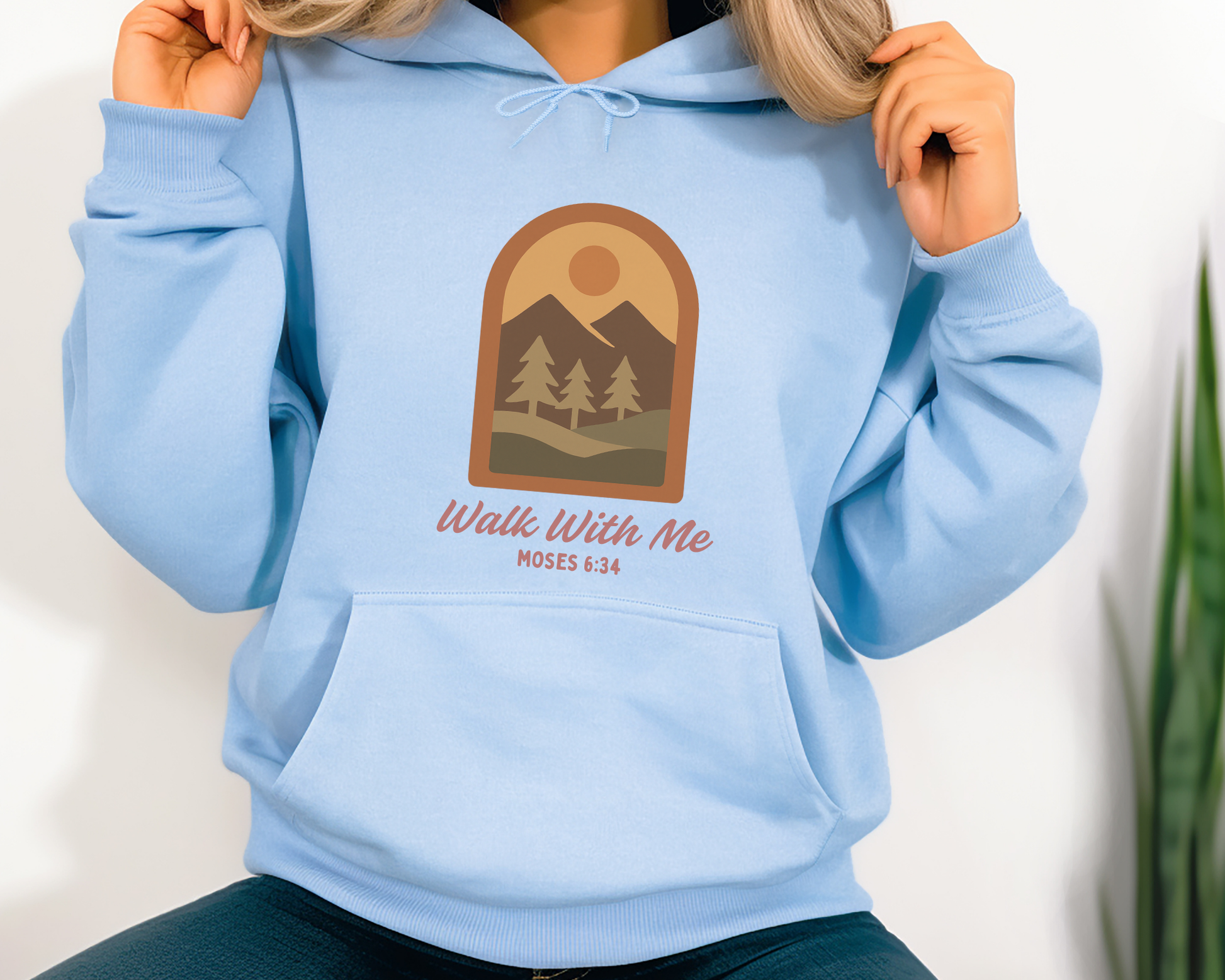 2026 Girls Camp | Walk With Me | Moses 6:34 | Mountain View Hoodie La Bella Rose Boutique