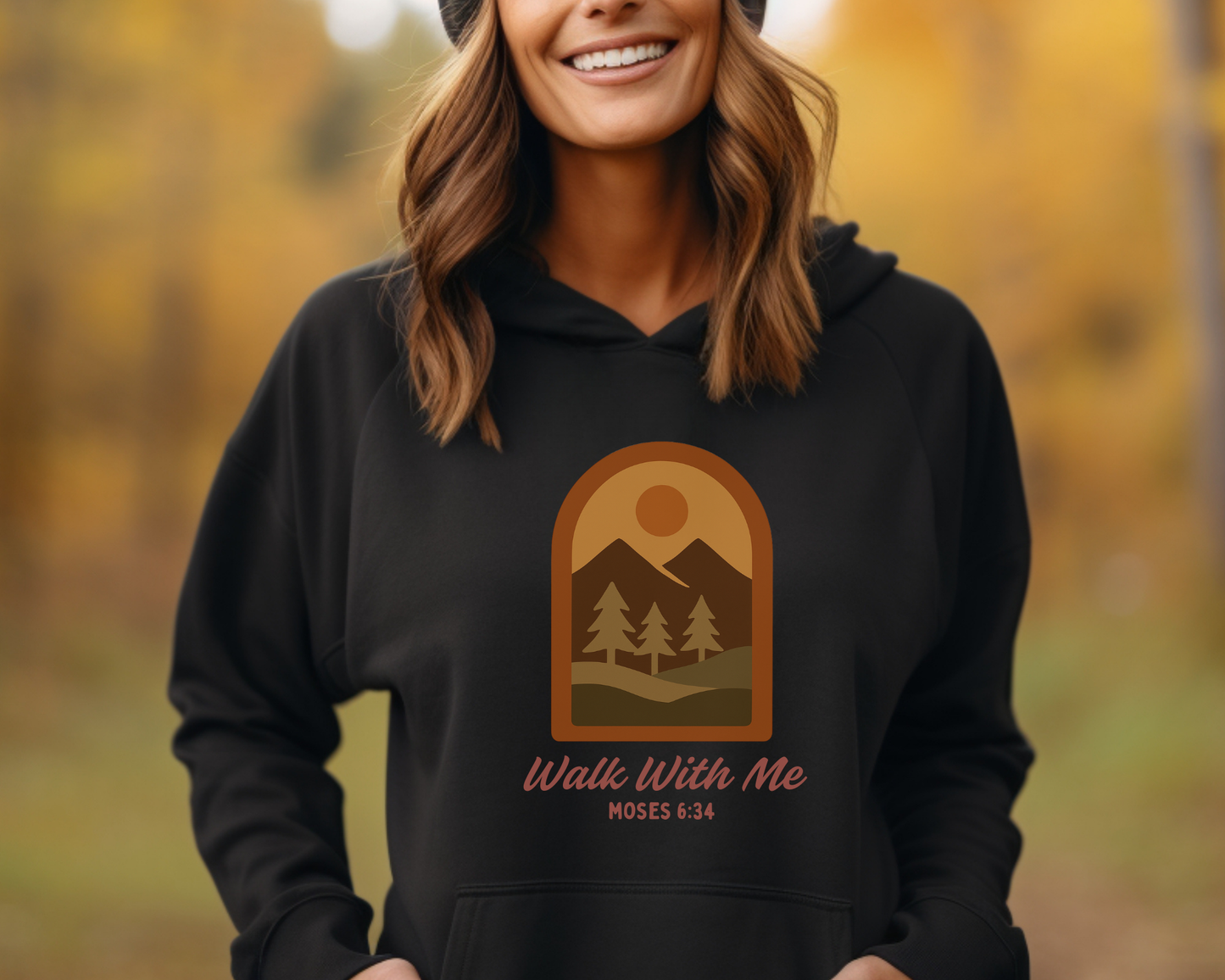 2026 Girls Camp | Walk With Me | Moses 6:34 | Mountain View Hoodie La Bella Rose Boutique