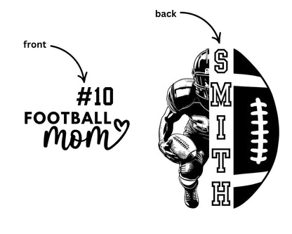 Personalized Football Tee La Bella Rose Boutique