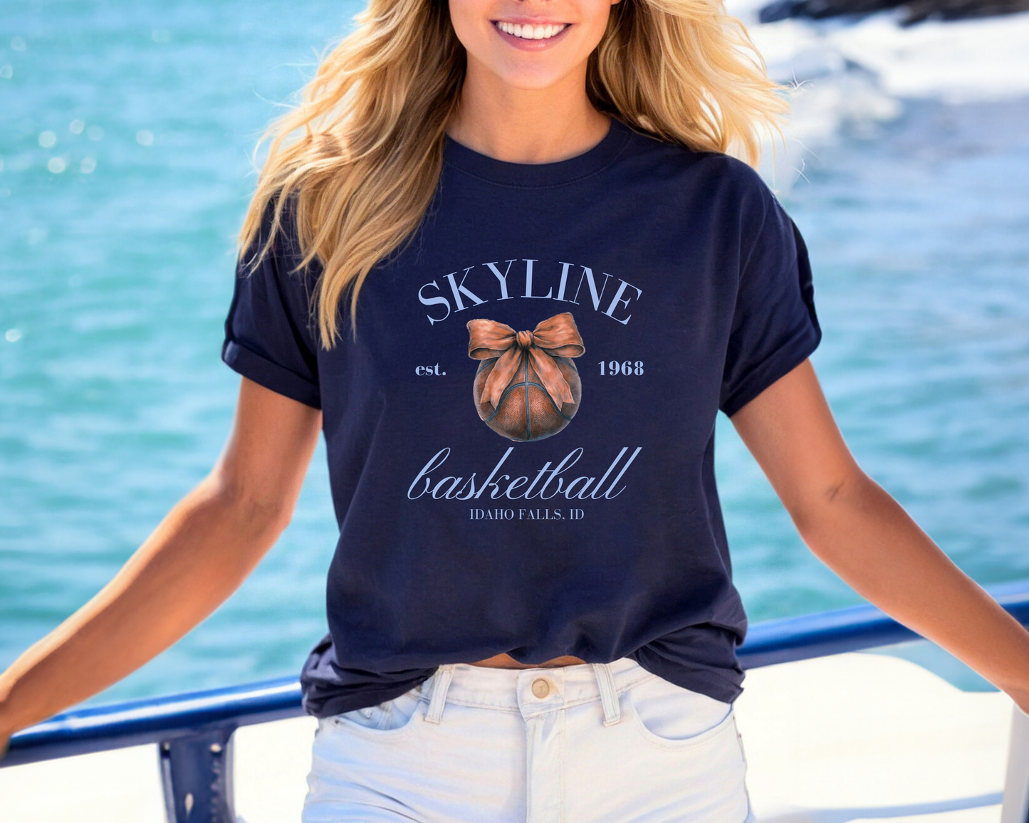 Skyline Grizz Basketball Tee | Bella Canvas La Bella Rose Boutique