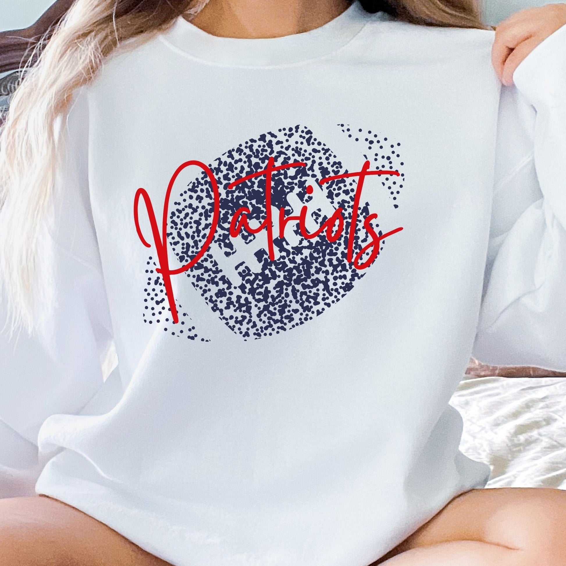 Personalized Faded Football Sweatshirts La Bella Rose Boutique
