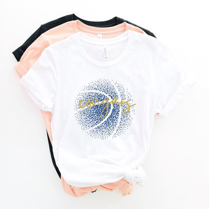 Personalized Faded Basketball Tee