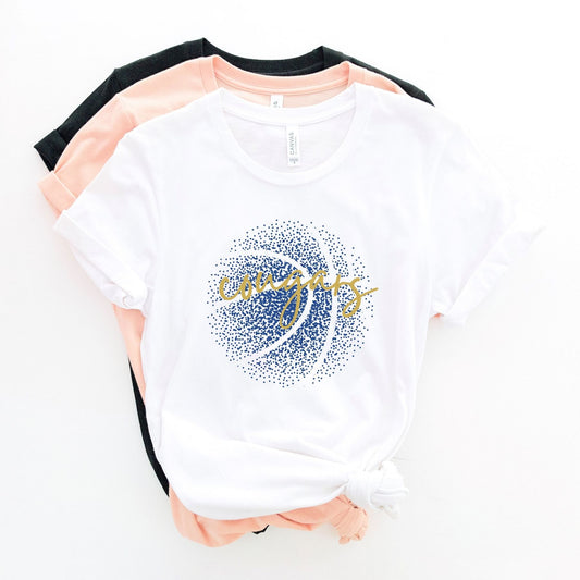 Personalized Faded Basketball Tee La Bella Rose Boutique