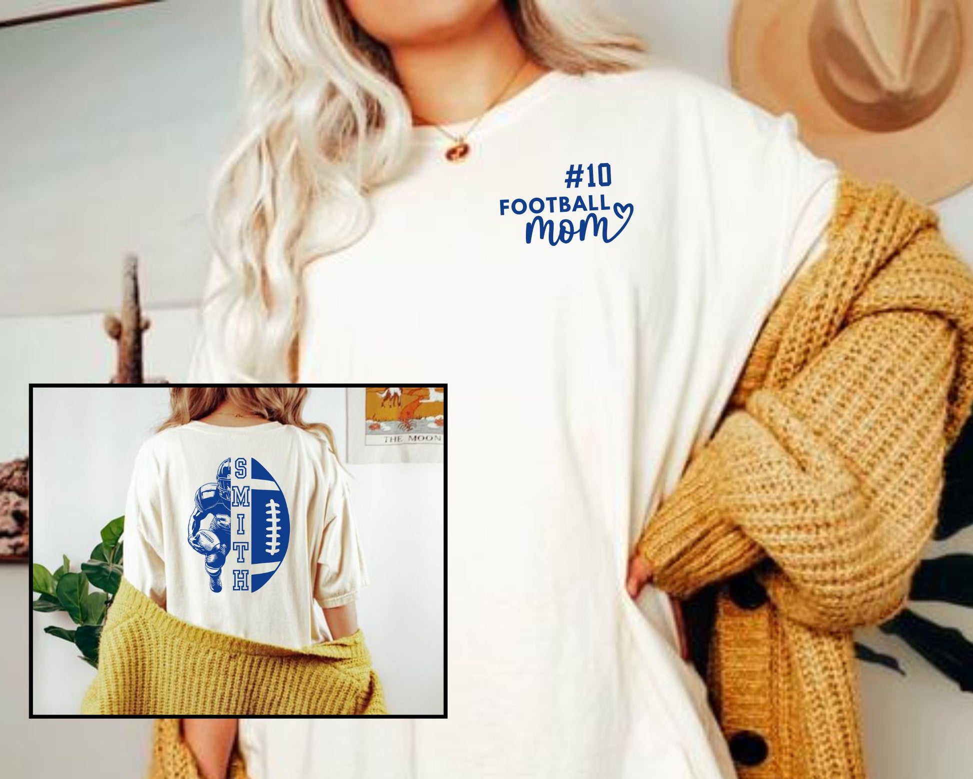 Personalized Football Tee La Bella Rose Boutique