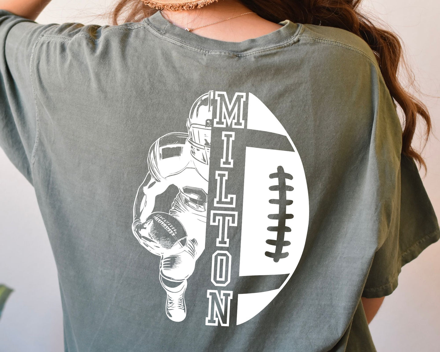 Personalized Football Tee La Bella Rose Boutique