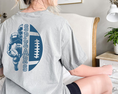 Personalized Football Tee La Bella Rose Boutique