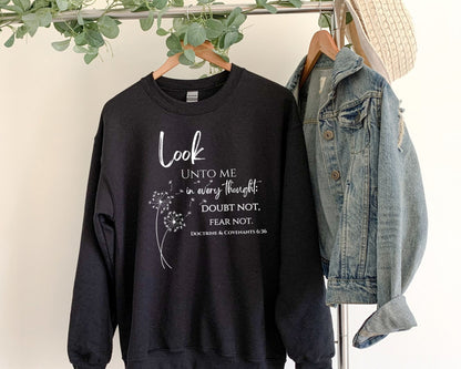 Look Unto Christ Crewneck, LDS Youth Theme 2025 Sweatshirt, Girls Camp Sweatshirt, Customized Sweatshirt, Crewneck Sweater, Gift for her