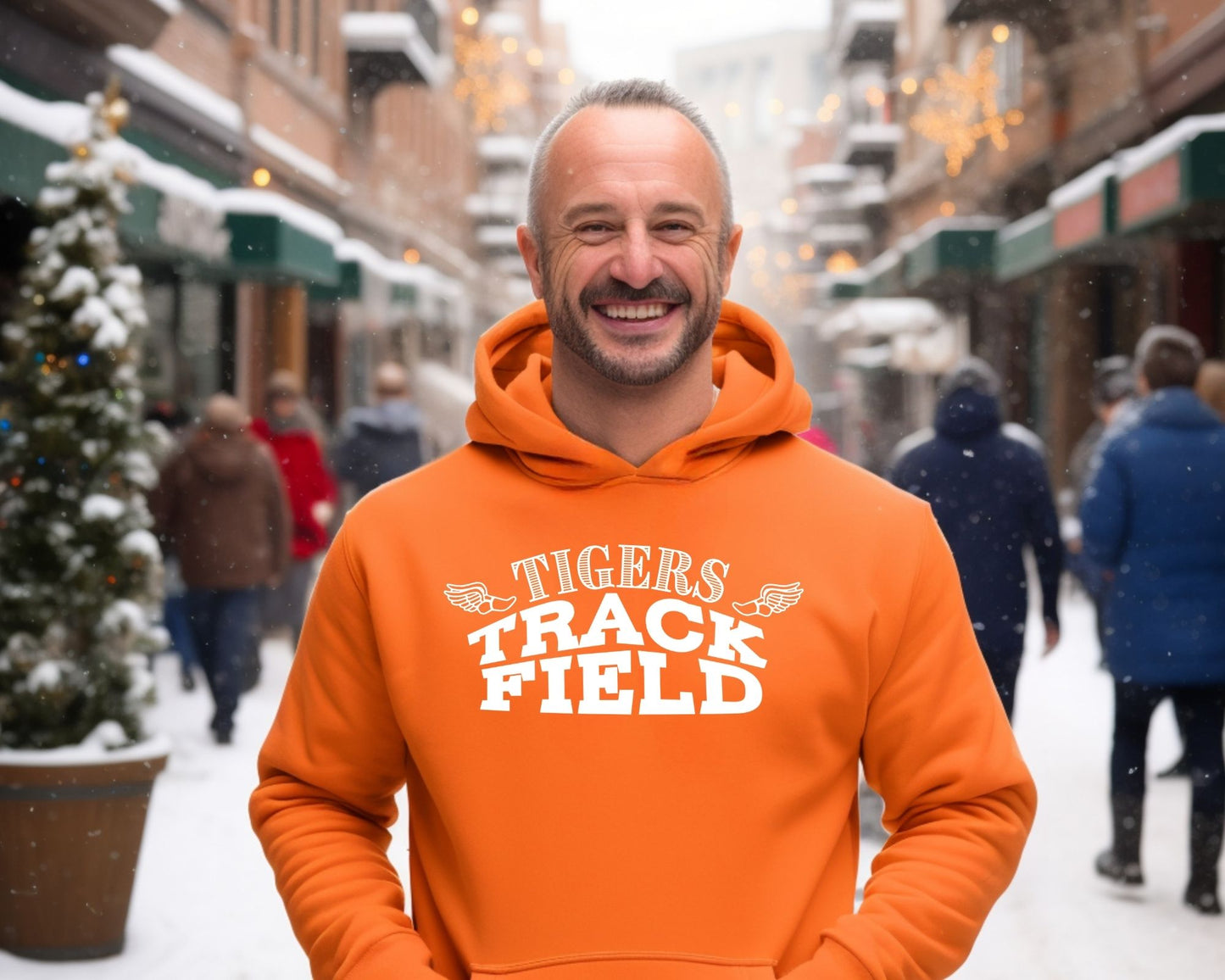 Custom Curve Track and Field Hoodie (Unisex)