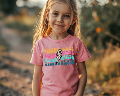 Youth Personalized Back to School Grade Tees