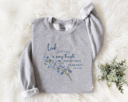 Look Unto Christ Crewneck, LDS Youth Theme 2025 Sweatshirt, Girls Camp Sweatshirt, Customized Sweatshirt, Crewneck Sweater, Gift for her