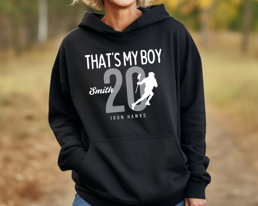 Personalized Lacrosse Hoodie La Bella Rose Boutique