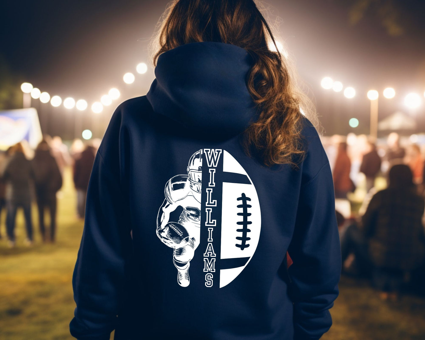 Personalized Football Mom Hoodie La Bella Rose Boutique