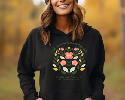 Look Unto Me Hooded Sweatshirt, Girls Camp Hoodie, LDS Youth Theme 2025, Customized Hooded Sweatshirt, Summer Camp, Unisex Hoodie,Youth gift