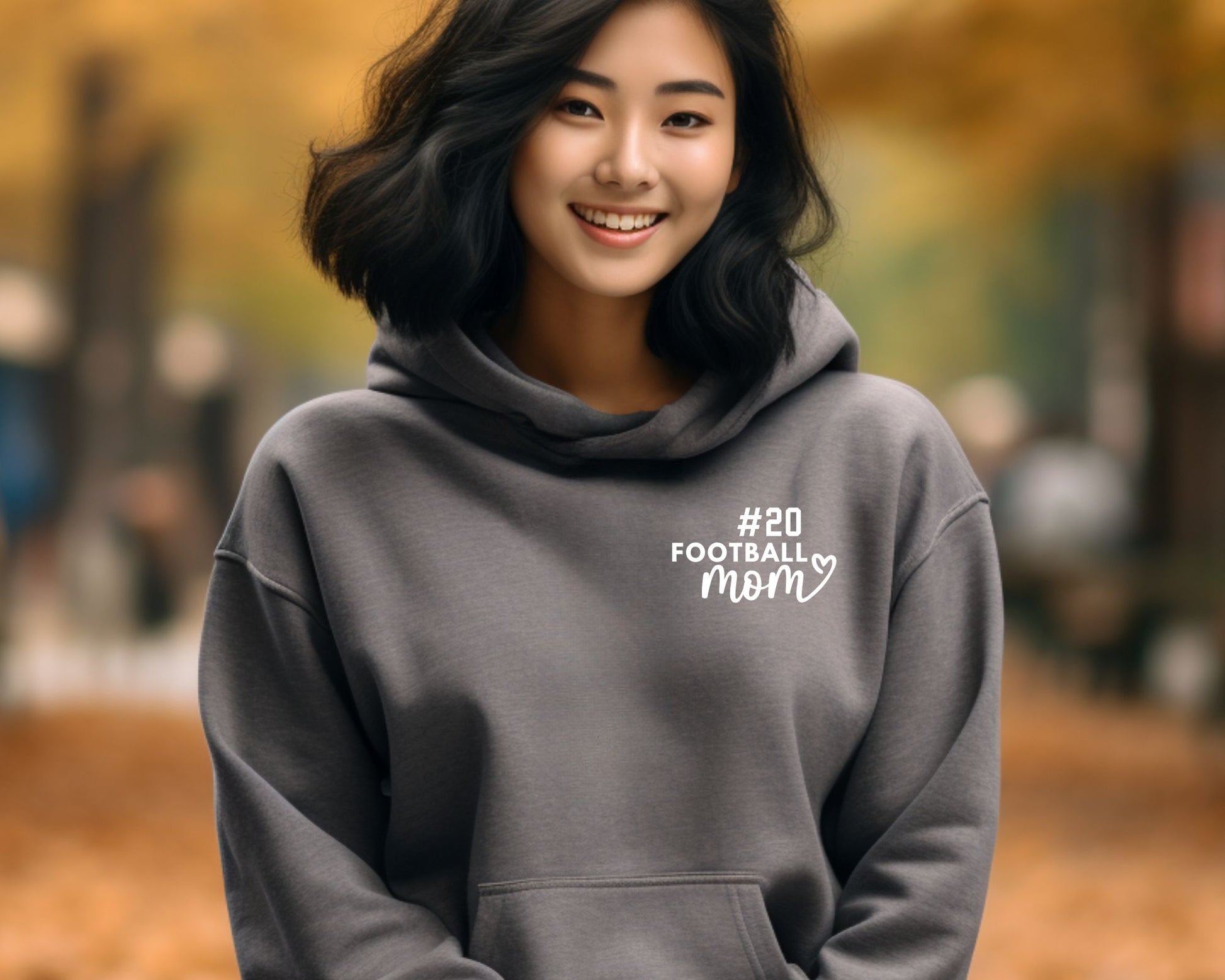 Personalized Football Mom Hoodie La Bella Rose Boutique