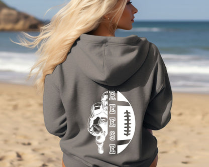 Personalized Football Mom Hoodie La Bella Rose Boutique