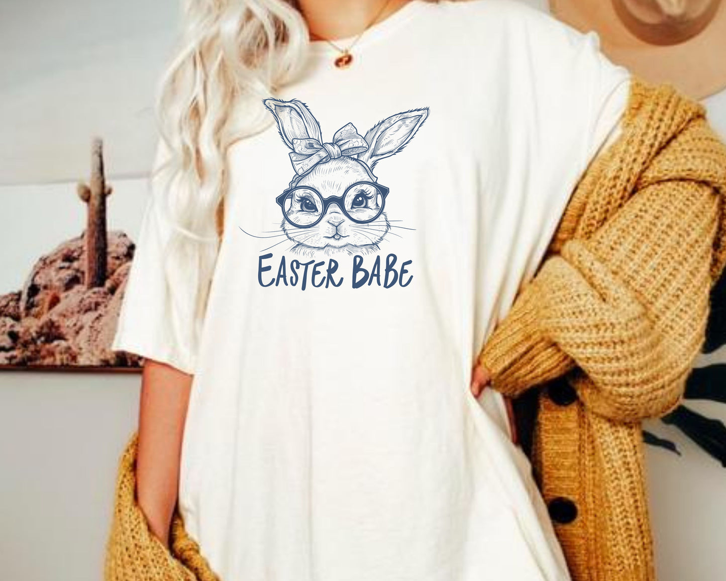 Easter Bunny Babe Shirt, Girls Easter Shirt, Easter Egg Hunt Shirt, Easter Tees, Easter Tshirt for Mom, Bunny Ears Shirt, Easter Women Shirt