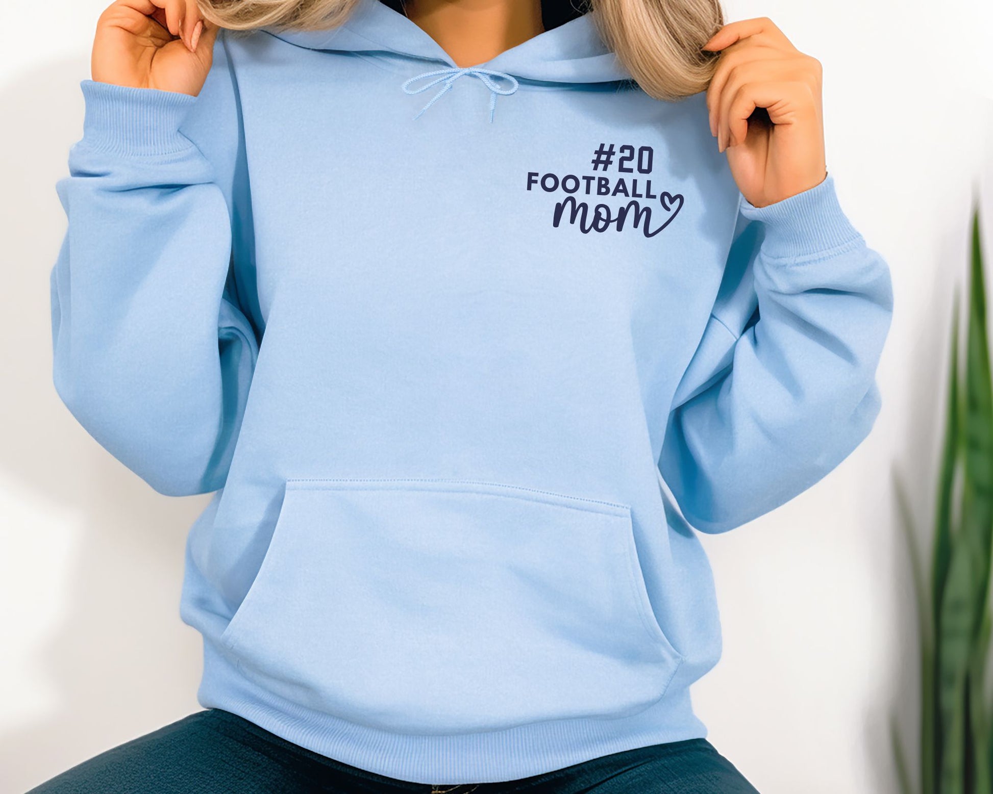 Personalized Football Mom Hoodie La Bella Rose Boutique