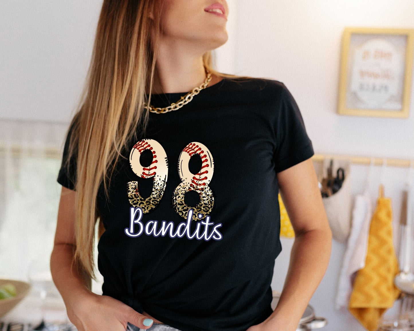 Bandits Baseball Distressed Number Tee