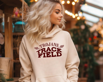 Custom Curve Track and Field Hoodie (Unisex)