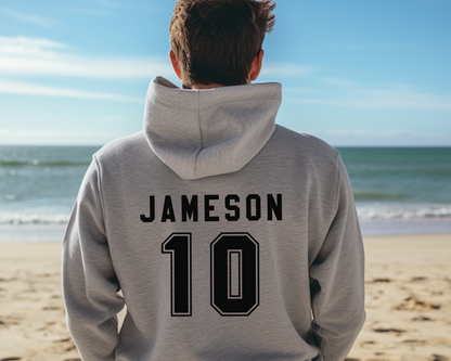 Custom Name and Number Baseball Hoodie