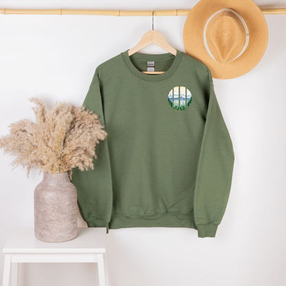 Walk With Me | Moses 6:34 | Sunset Sweatshirt Sunsets La Bella Rose Boutique
