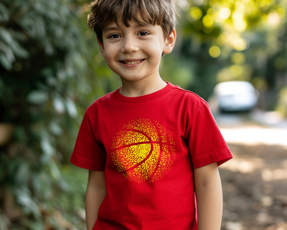 Faded Basketball Tee Youth Size