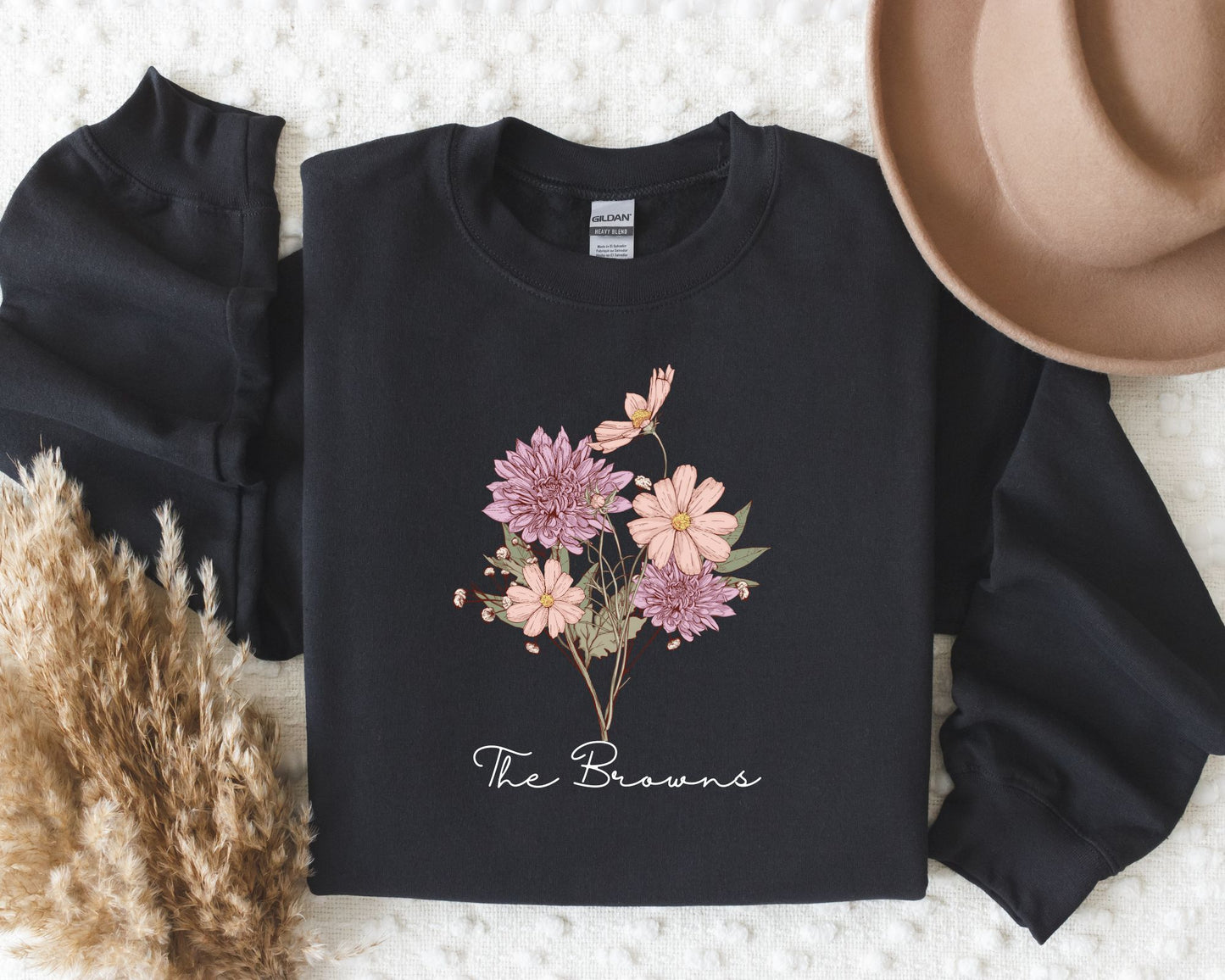 Custom Flower Bouquet Sweatshirt