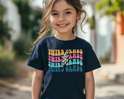 Youth Personalized Back to School Grade Tees