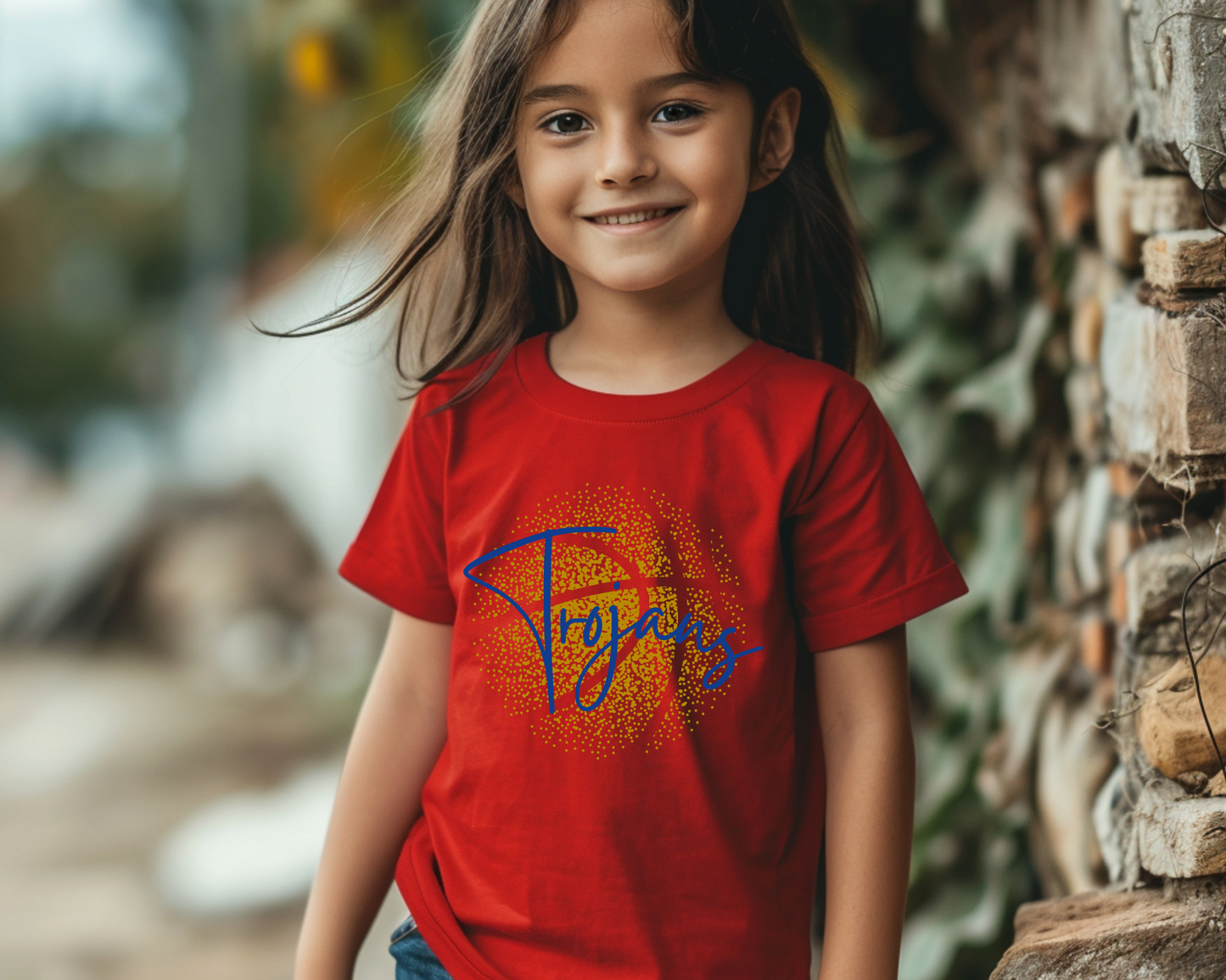 Personalized Faded Basketball Tee Youth Size